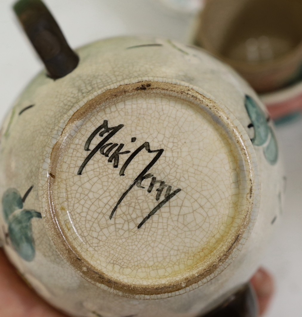 A Mak Merry pottery part teaset